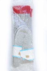 画像2: デッドストック★70s Sears OUTDOOR SOCKS ウールニット アウトドア ソックス 杢グレー×赤 11-12-13★靴下 (2)