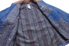画像6: 00s USA製 carharttカーハート ANDRITZ 刺繍 ブランケットライナー デニム チョアコート カバーオール XL (6)