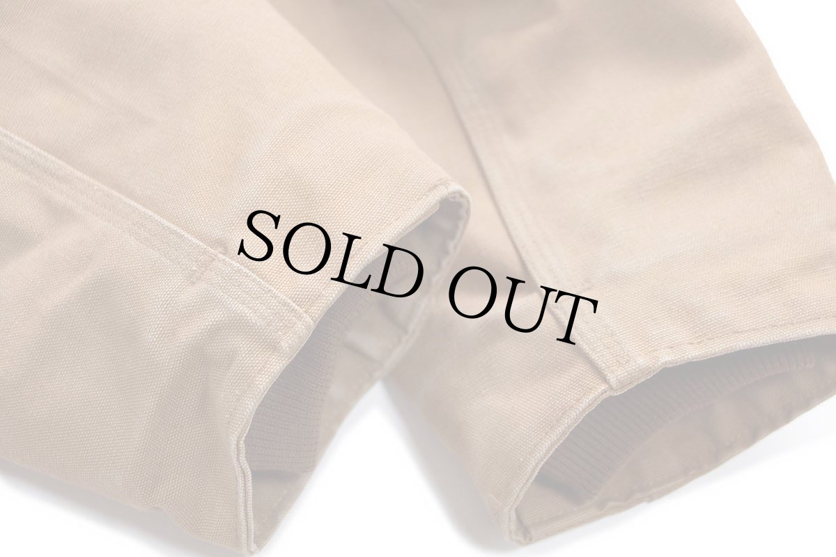 画像7: 00s USA製 carharttカーハート キルティングライナー ダック地 トラディショナルコート 茶 54R★特大 (7)