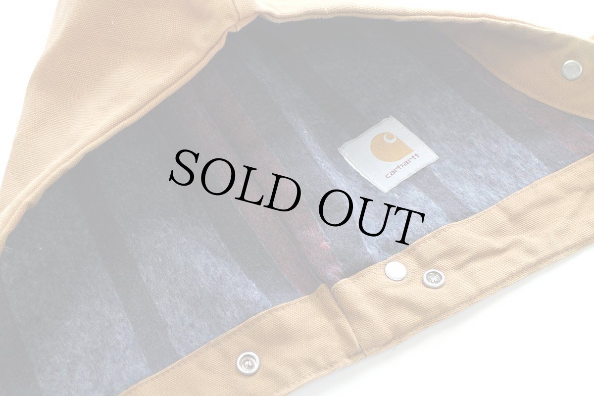 画像6: 90s carharttカーハート ARCTIC HOOD ブランケットライナー ダックフード 茶 (6)