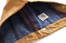 画像6: 90s carharttカーハート ARCTIC HOOD ブランケットライナー ダックフード 茶 (6)