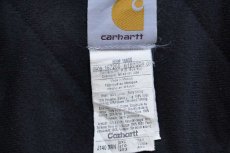 画像4: 00s メキシコ製 carharttカーハート キルティングライナー ダック地 アクティブジャケット パーカー 茶 2XL-T★特大 (4)