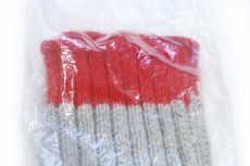 画像4: デッドストック★70s Sears OUTDOOR SOCKS ウールニット アウトドア ソックス 杢グレー×赤 11-12-13★靴下 (4)