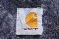 画像5: 90s carharttカーハート ブランケットライナー ダック地 トラディショナル ユーティリティ コート 茶 フェード (5)