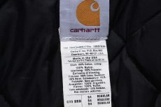 画像4: 00s USA製 carharttカーハート キルティングライナー ダック地 トラディショナルコート 茶 54R★特大 (4)