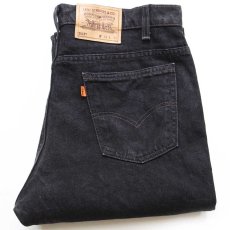 画像1: 90s USA製 Levi'sリーバイス 517 ブラック デニムパンツ W38 L30★ブーツカット (1)