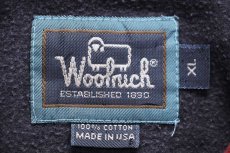 画像4: 90s USA製 Woolrichウールリッチ タータンチェック 切り替え ボタンダウン コットン シャモアクロスシャツ XL (4)