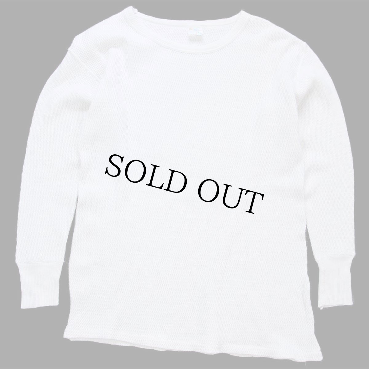 画像2: 70s JCPenney コットン サーマルシャツ ナチュラル (2)