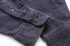 画像5: 90s USA製 Woolrichウールリッチ タータンチェック 切り替え ボタンダウン コットン シャモアクロスシャツ XL (5)