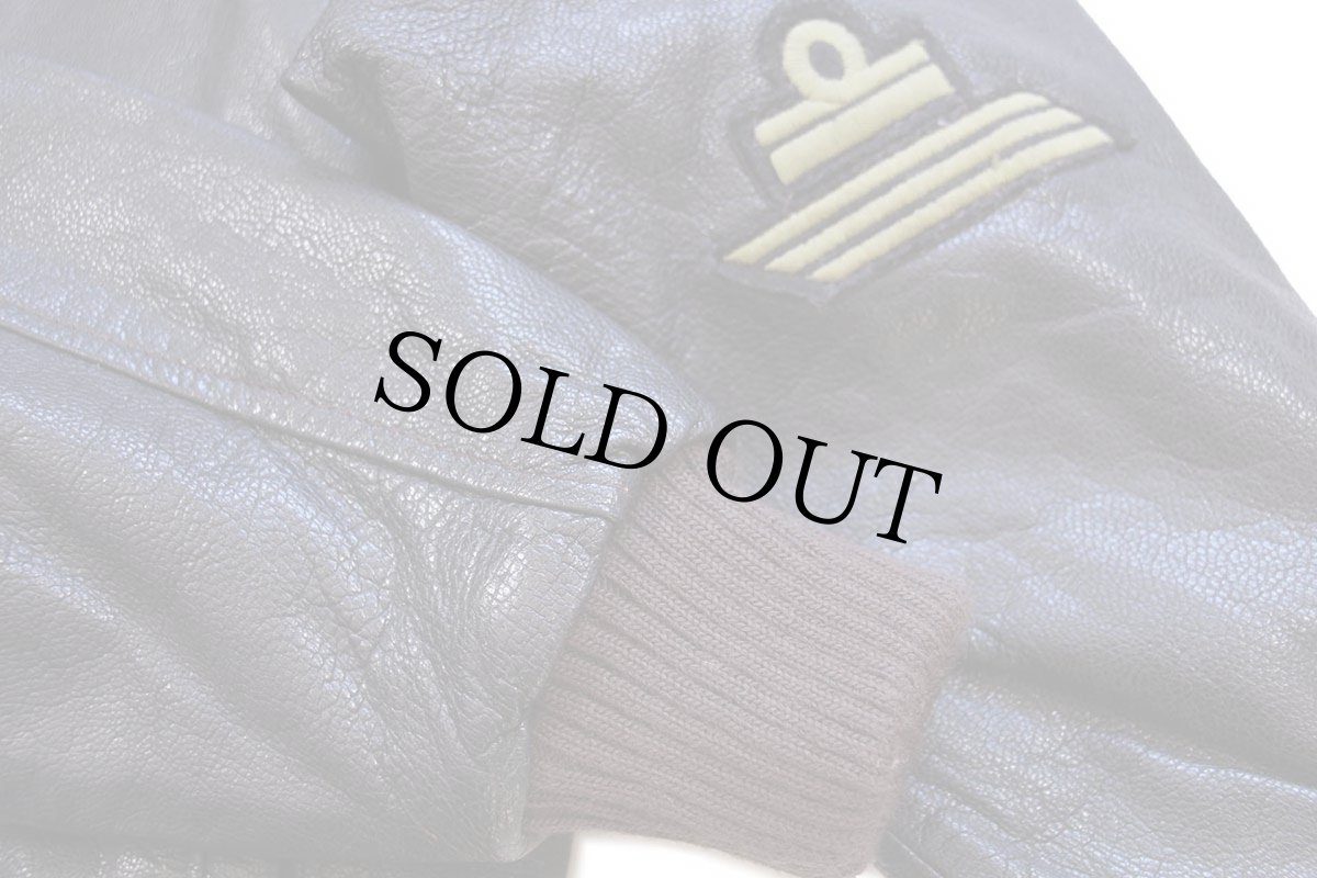 画像7: イタリア製 CUERO A-2タイプ パッチ付き キルティングライナー フライト レザージャケット 焦げ茶 キッズM (7)