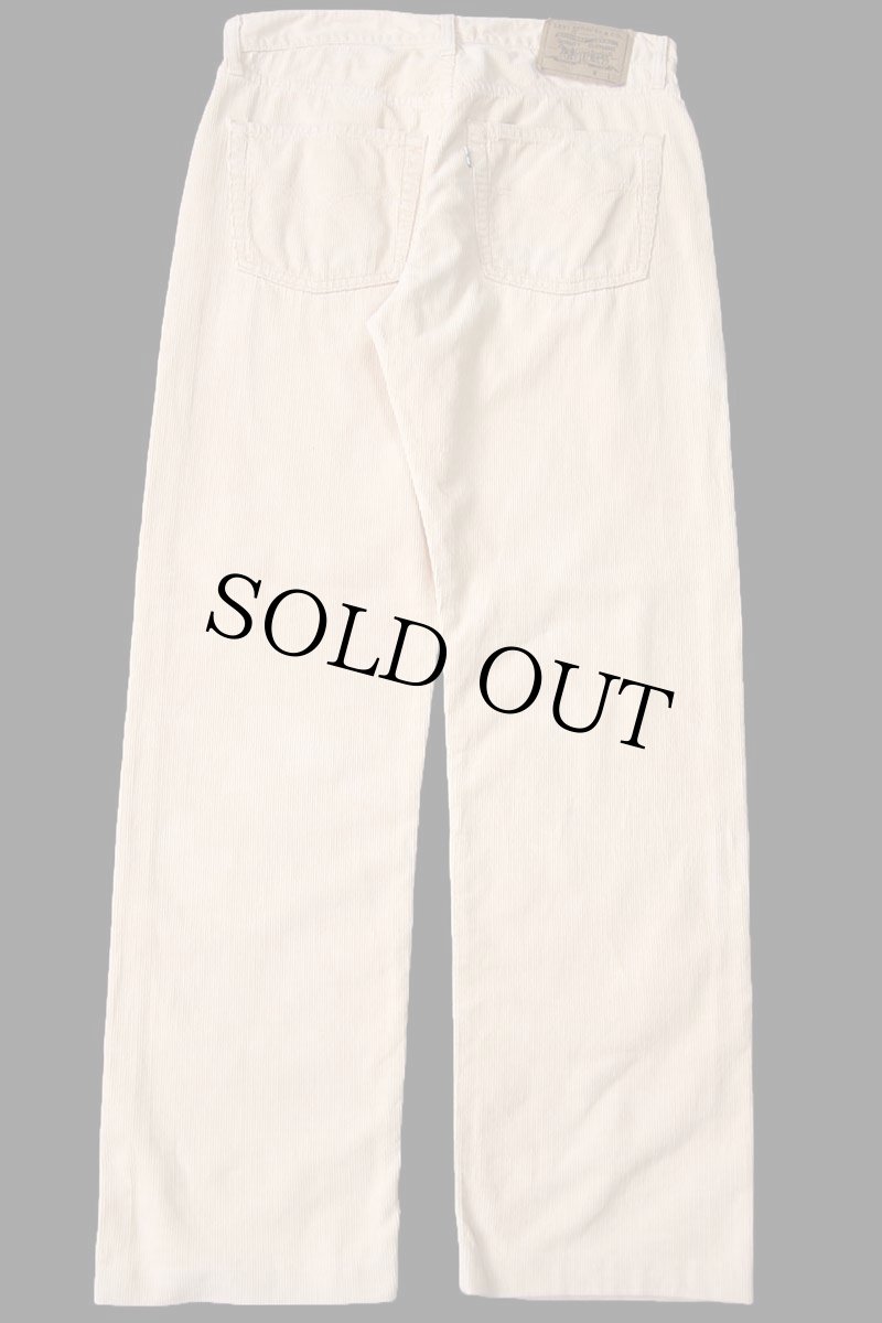 画像3: 90s イタリア製 Levi'sリーバイス 551 コットン コーデュロイパンツ 薄橙 W33★ユーロ (3)