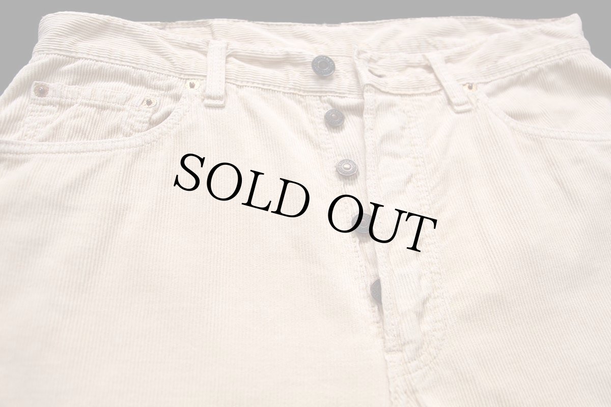 画像4: 90s イタリア製 Levi'sリーバイス 551 コットン コーデュロイパンツ 薄橙 W33★ユーロ (4)