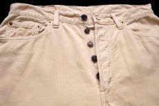 画像4: 90s イタリア製 Levi'sリーバイス 551 コットン コーデュロイパンツ 薄橙 W33★ユーロ (4)
