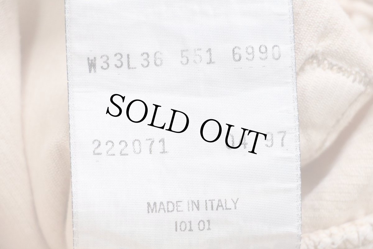 画像7: 90s イタリア製 Levi'sリーバイス 551 コットン コーデュロイパンツ 薄橙 W33★ユーロ (7)