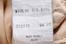 画像7: 90s イタリア製 Levi'sリーバイス 551 コットン コーデュロイパンツ 薄橙 W33★ユーロ (7)