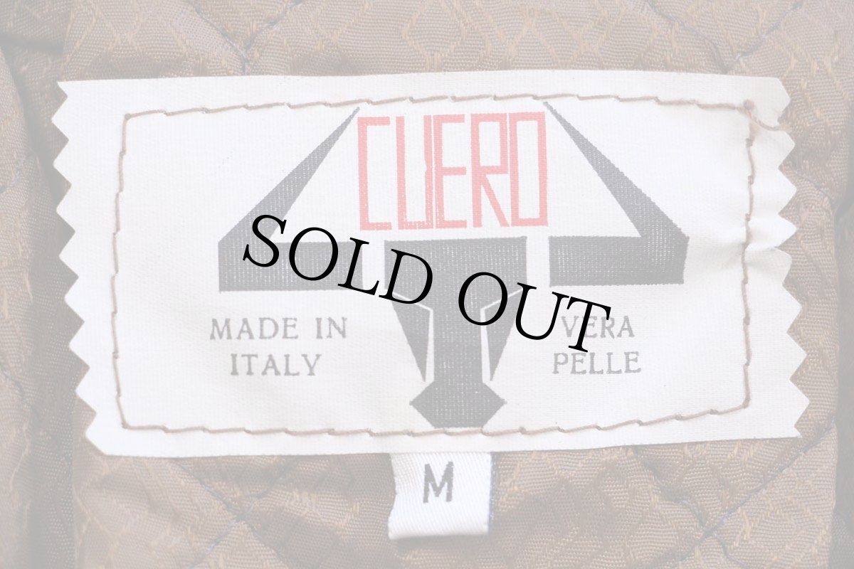 画像4: イタリア製 CUERO A-2タイプ パッチ付き キルティングライナー フライト レザージャケット 焦げ茶 キッズM (4)