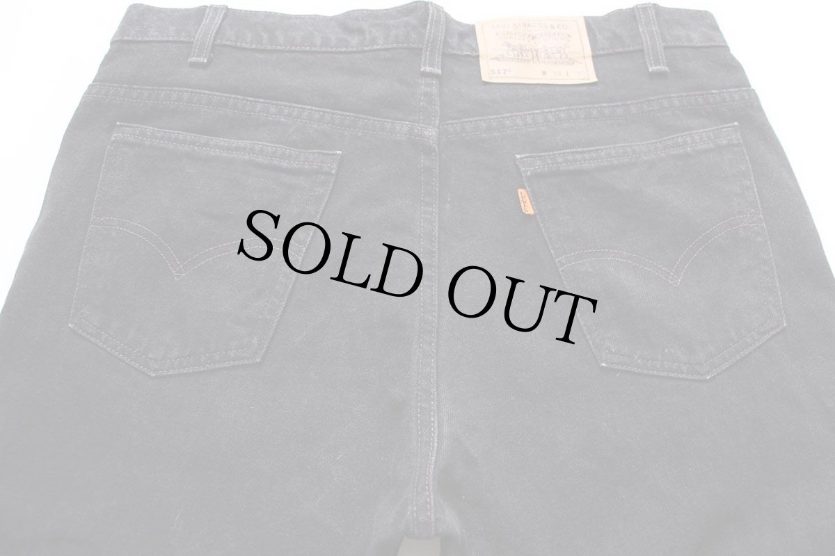 画像5: 90s USA製 Levi'sリーバイス 517 ブラック デニムパンツ W38 L30★ブーツカット (5)