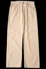 画像2: 90s イタリア製 Levi'sリーバイス 551 コットン コーデュロイパンツ 薄橙 W33★ユーロ (2)