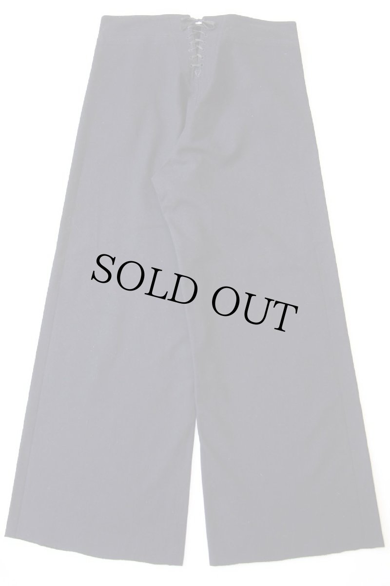 画像3: 40s 米軍 U.S.NAVY NAVAL メルトン ウール セーラーパンツ 濃紺 W33 (3)