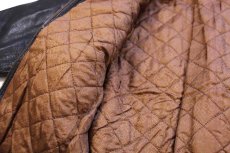 画像5: イタリア製 CUERO A-2タイプ パッチ付き キルティングライナー フライト レザージャケット 焦げ茶 キッズM (5)