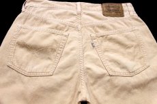 画像5: 90s イタリア製 Levi'sリーバイス 551 コットン コーデュロイパンツ 薄橙 W33★ユーロ (5)