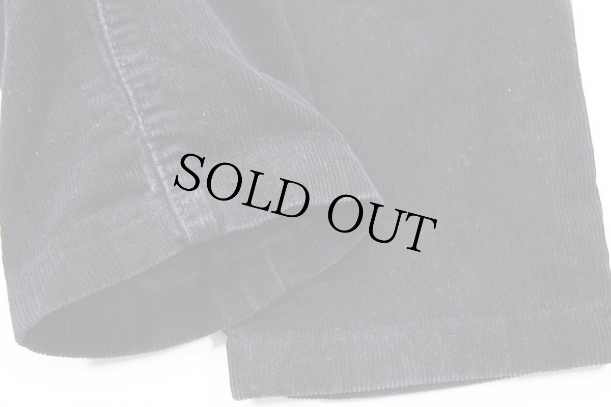 画像7: 90s Levi'sリーバイス 551 コットン コーデュロイパンツ カスタム 黒 W33★ユーロ (7)