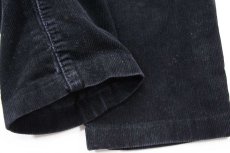 画像7: 90s Levi'sリーバイス 551 コットン コーデュロイパンツ カスタム 黒 W33★ユーロ (7)