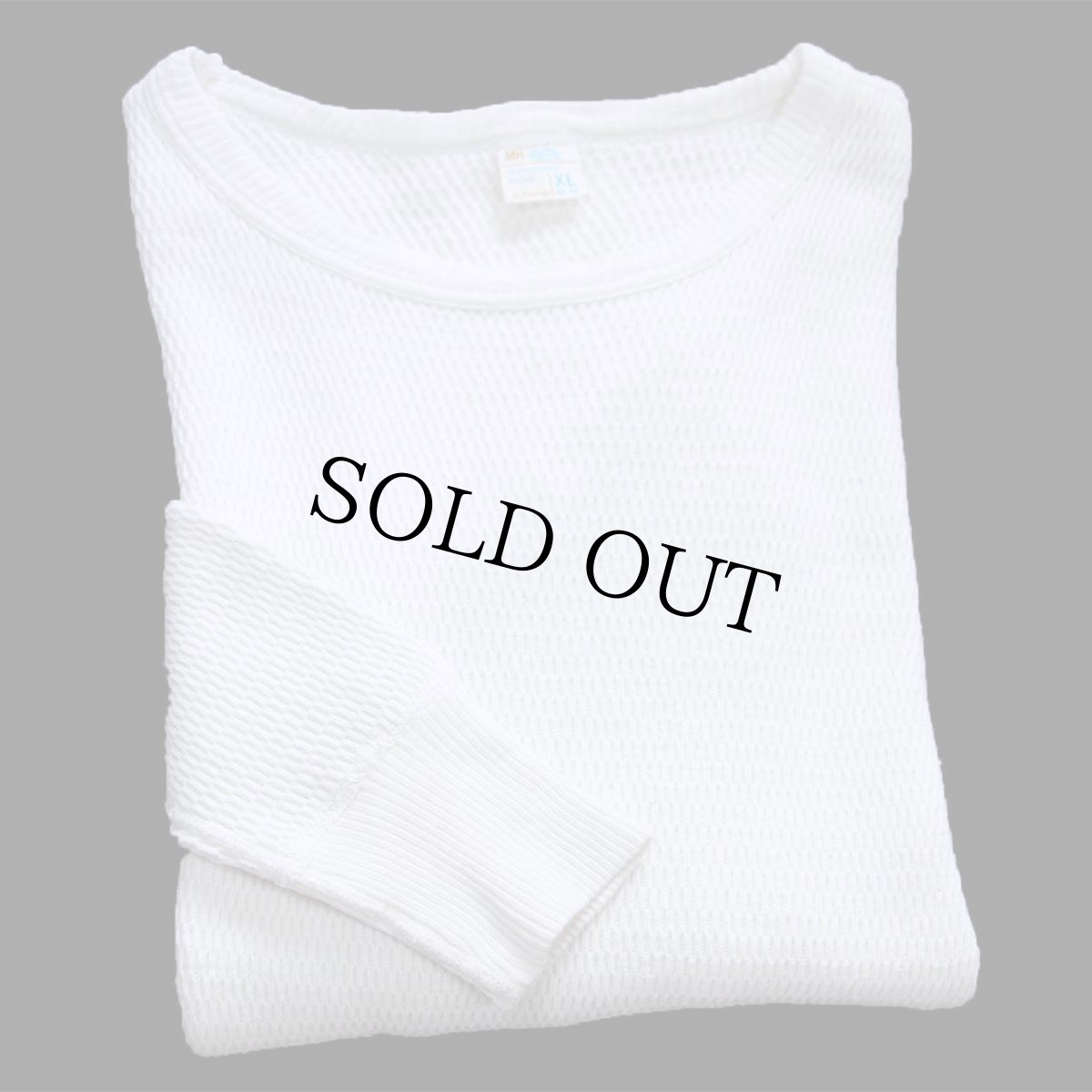 画像1: 70s JCPenney コットン サーマルシャツ ナチュラル (1)