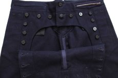 画像6: 40s 米軍 U.S.NAVY NAVAL メルトン ウール セーラーパンツ 濃紺 W33 (6)