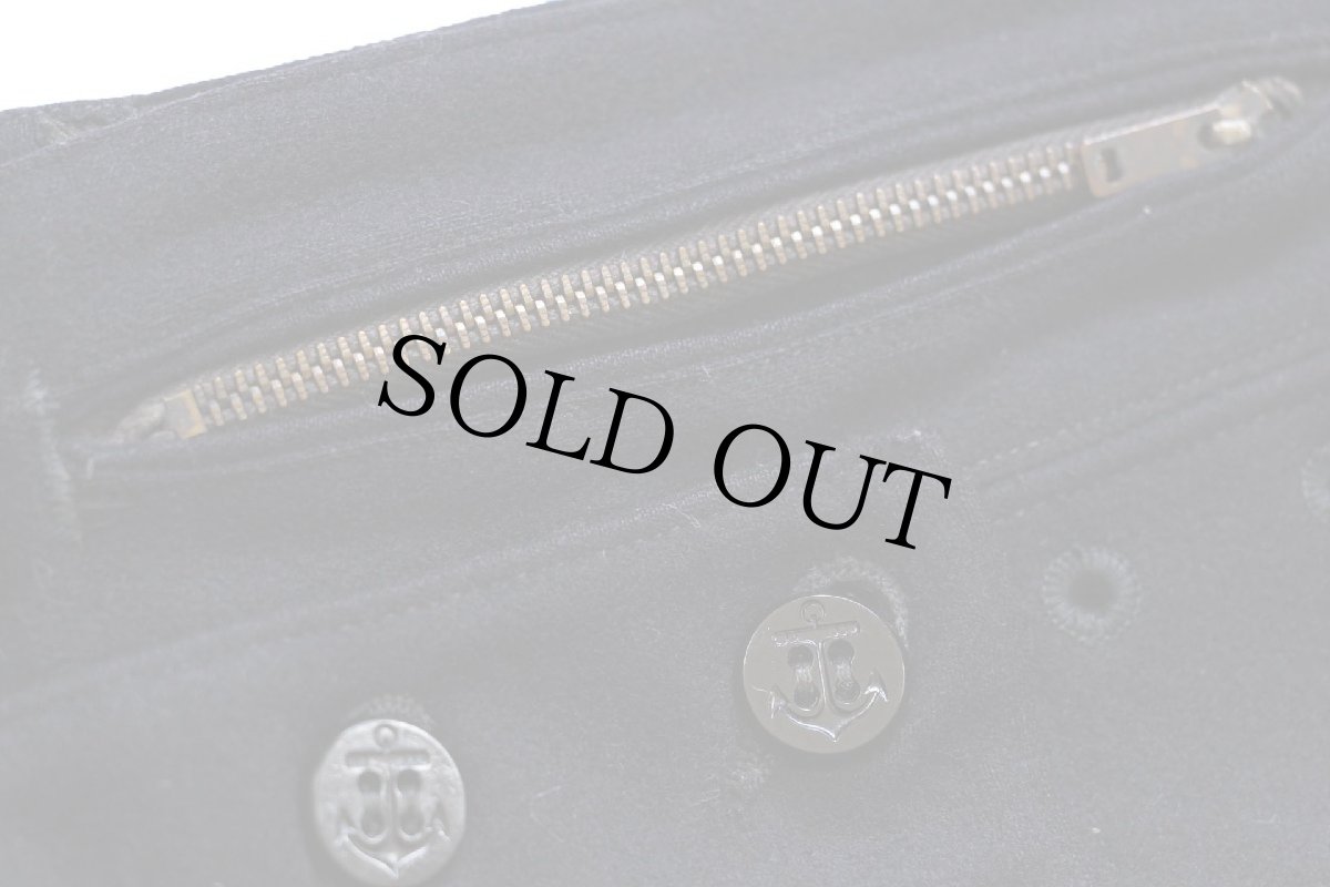 画像8: 40s 米軍 U.S.NAVY NAVAL メルトン ウール セーラーパンツ 濃紺 W33 (8)