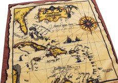 画像2: USA製 HAV-A-HANK ISLANDS OF THE CARIBBEAN スカル マップ バンダナ (2)