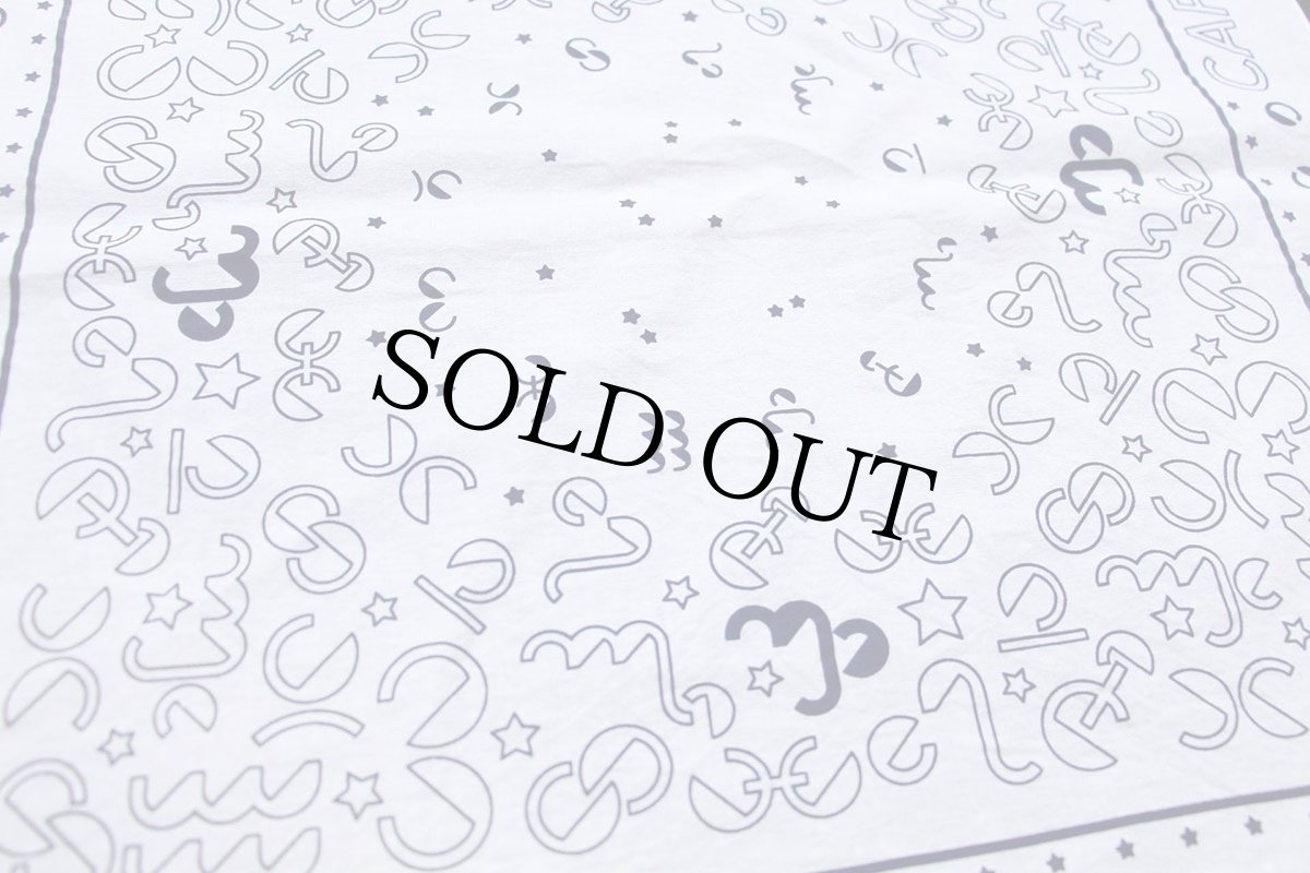 画像3: 90s USA製 CAPRICORN コットン バンダナ 白 (3)