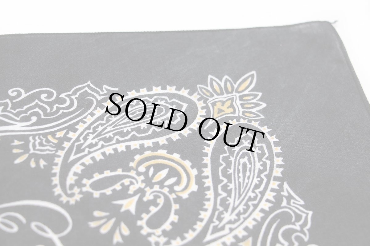 画像5: 90s USA製 JACK DANIEL'S OLD No.7 ジャックダニエル ロゴ バンダナ 黒 (5)