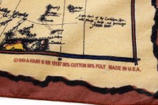 画像5: USA製 HAV-A-HANK ISLANDS OF THE CARIBBEAN スカル マップ バンダナ (5)