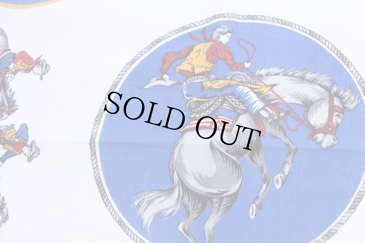 画像4: USA製 WAMCRAFT カウボーイ柄 バンダナ (4)