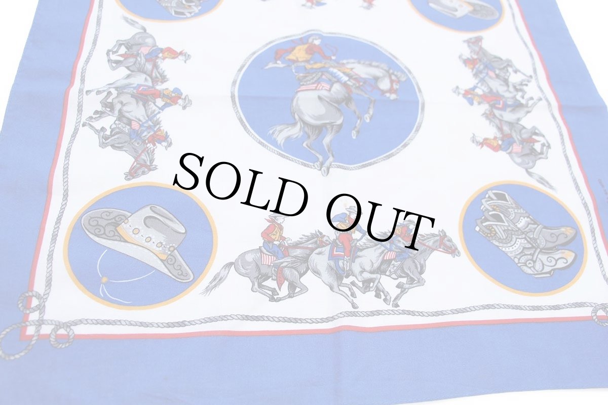 画像2: USA製 WAMCRAFT カウボーイ柄 バンダナ (2)