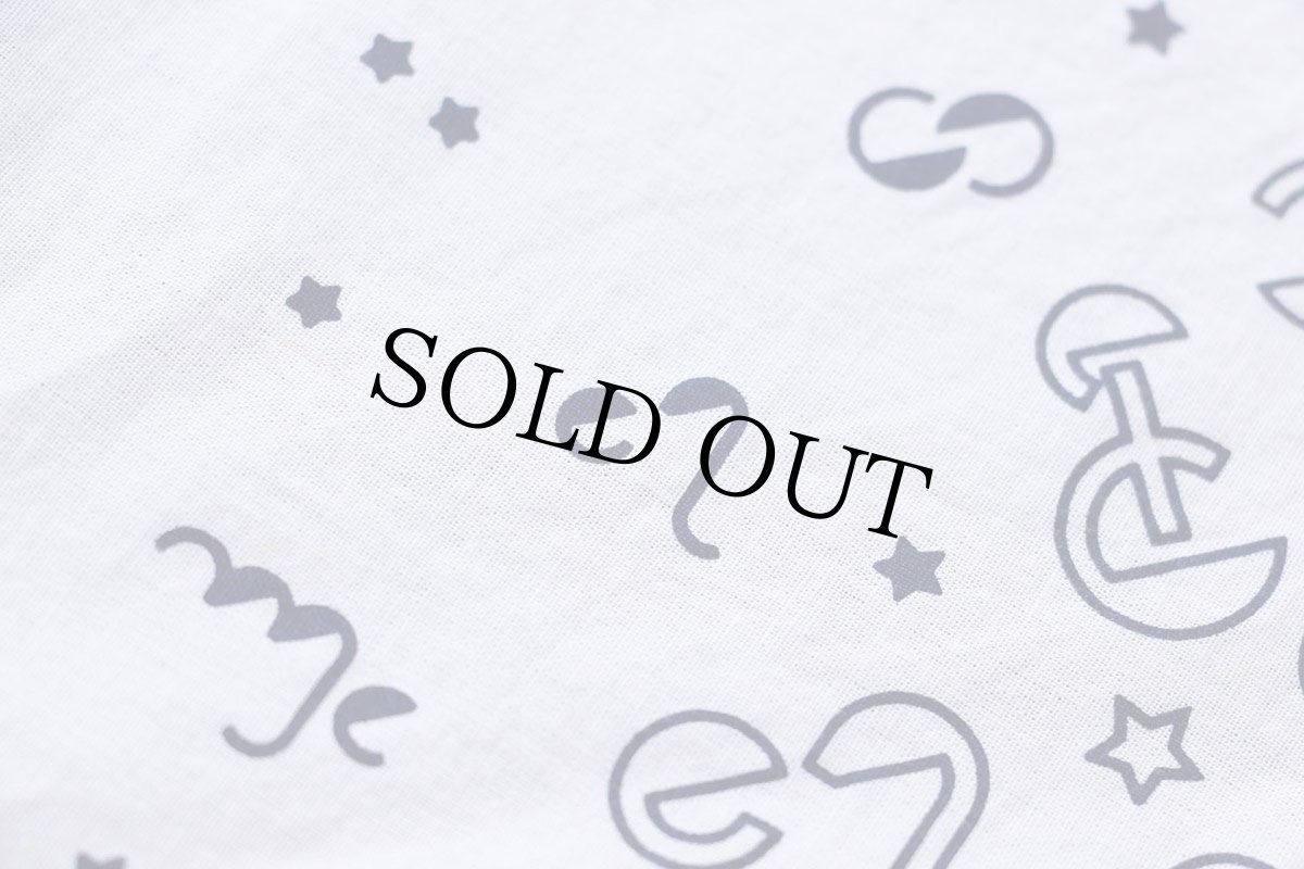 画像6: 90s USA製 CAPRICORN コットン バンダナ 白 (6)