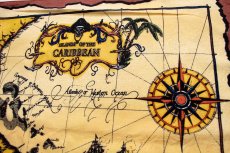 画像4: USA製 HAV-A-HANK ISLANDS OF THE CARIBBEAN スカル マップ バンダナ (4)