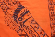 画像4: UNIVERSITY OF ILLINOIS インディアンヘッド マスコット バンダナ オレンジ (4)