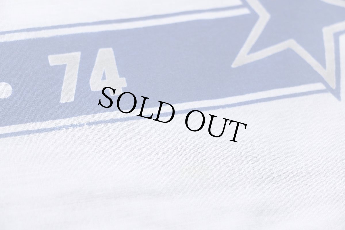 画像5: 80s NFL DALLAS COWBOYS アメフト ロゴ コットン バンダナ 白 (5)