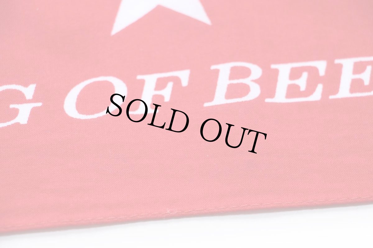 画像5: 80s Budweiser KING OF BEERS バドワイザー ロゴ コットン バンダナ 赤 (5)