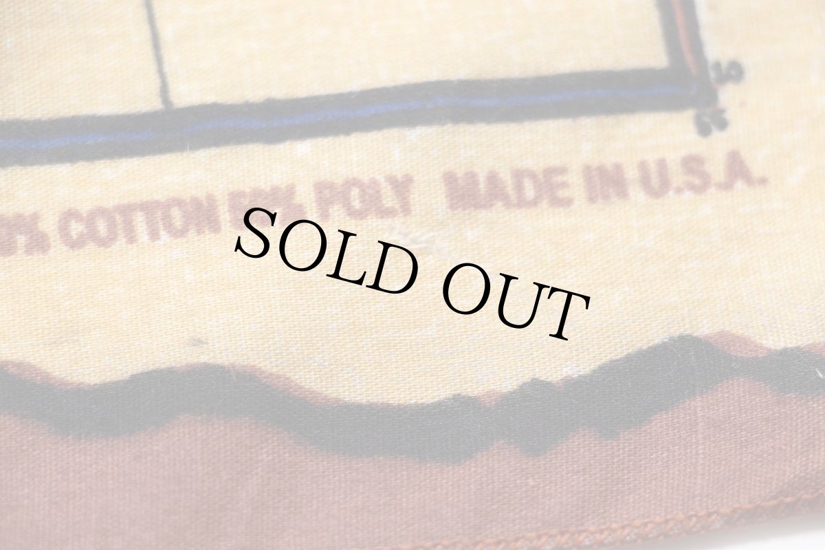 画像6: USA製 HAV-A-HANK ISLANDS OF THE CARIBBEAN スカル マップ バンダナ (6)