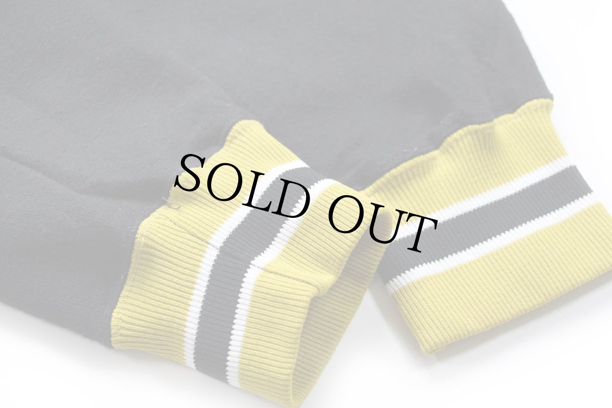 画像6: 70s USA製 RUSSELLラッセル GEORGIA TECH Vネック リブライン スウェット 黒 L (6)