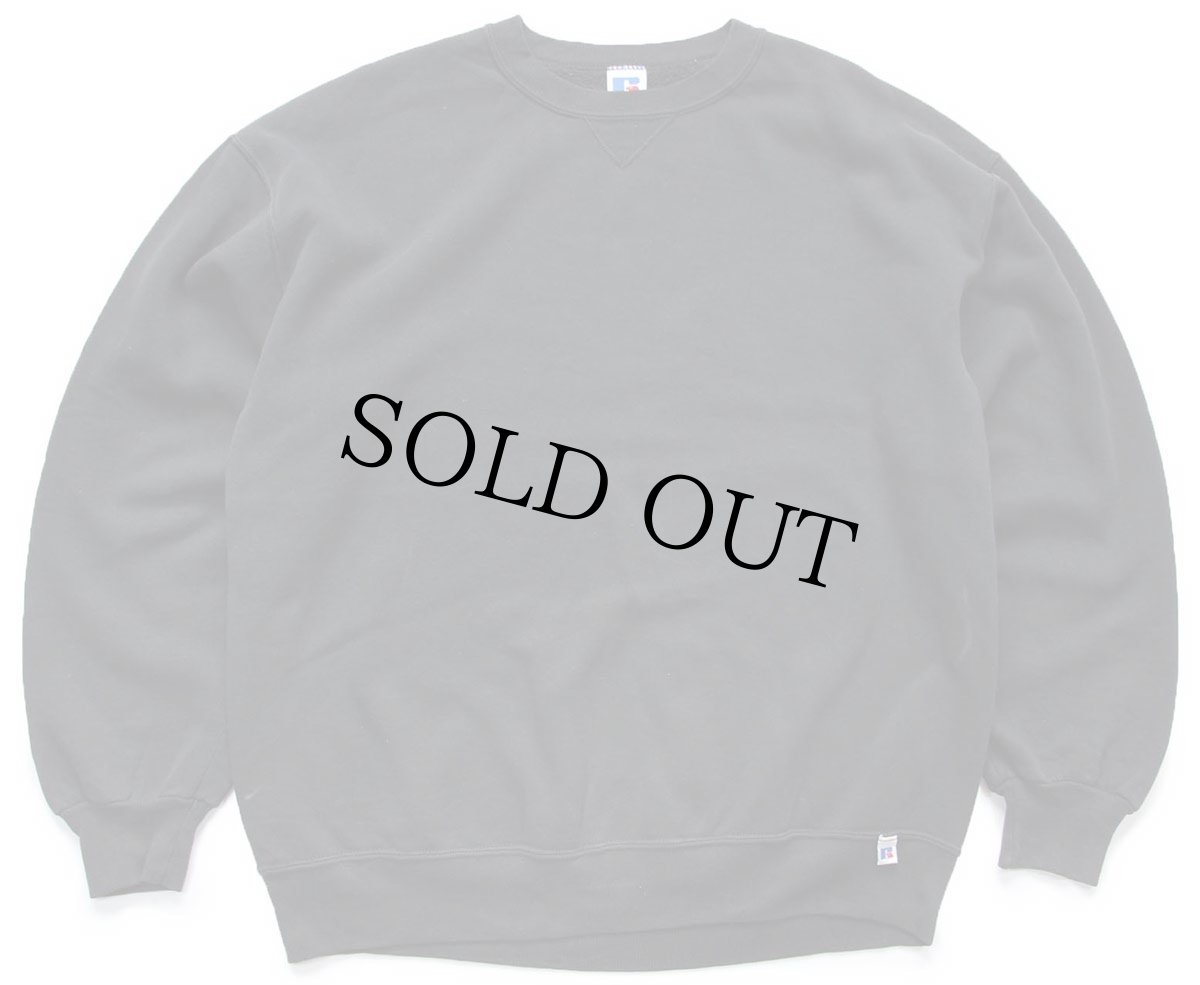 画像1: 90s USA製 RUSSELLラッセル 無地 前V スウェット 黒 XL★ブランク (1)