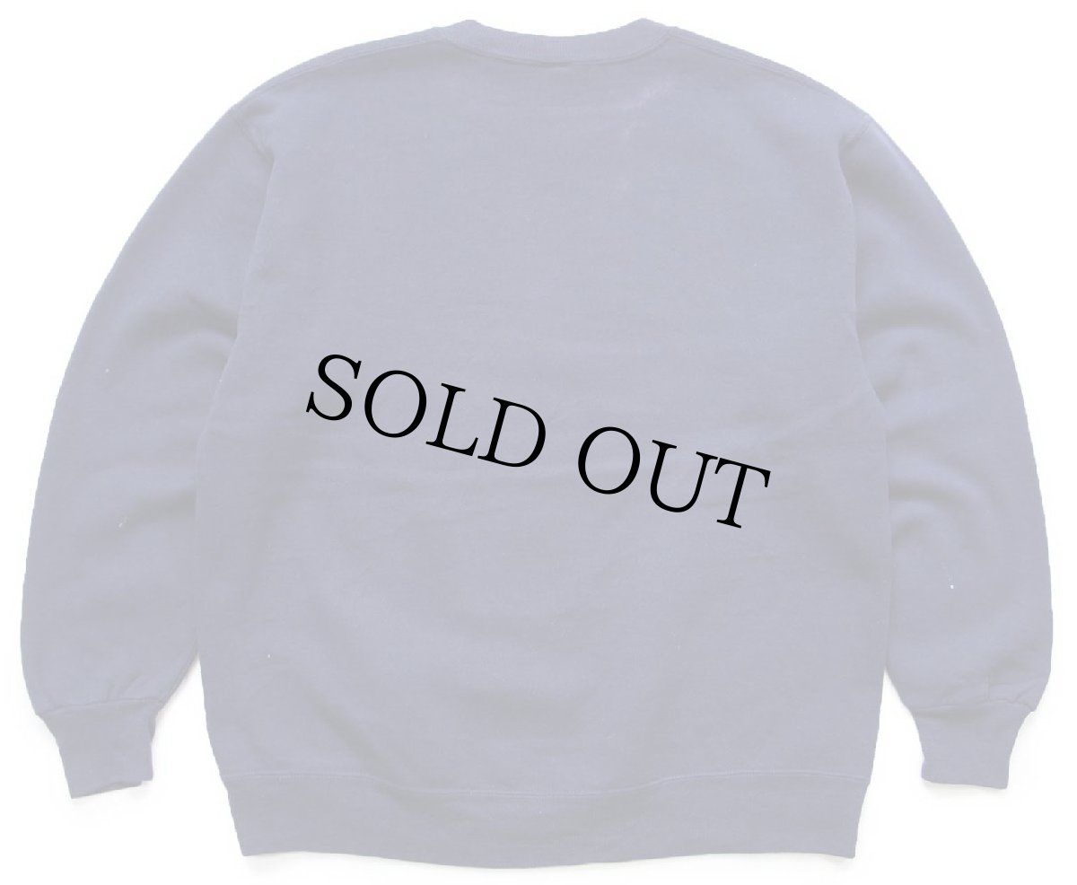 画像2: 90s USA製 RUSSELLラッセル WEST VIRGINIA MOUNTAINEERS ペンキ飛び 前V スウェット 紺 L (2)