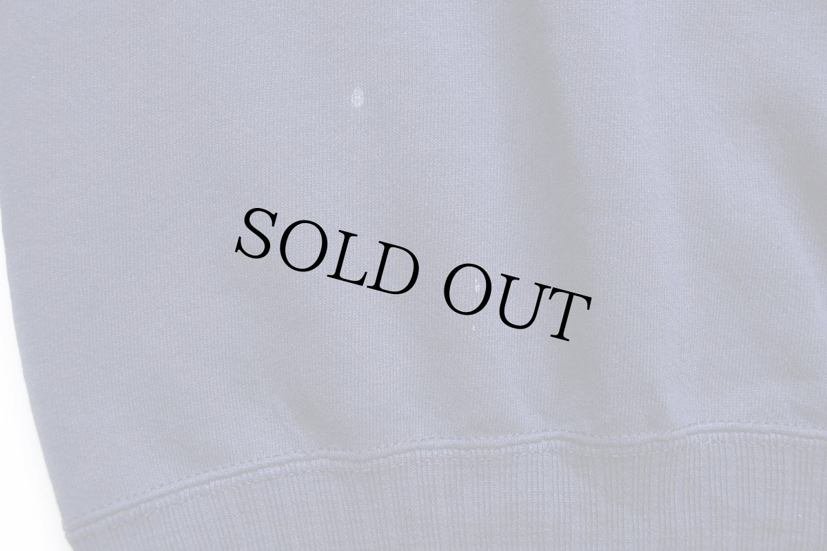 画像6: 90s USA製 RUSSELLラッセル 無地 針抜きリブ スウェット 紺 L★ブランク (6)