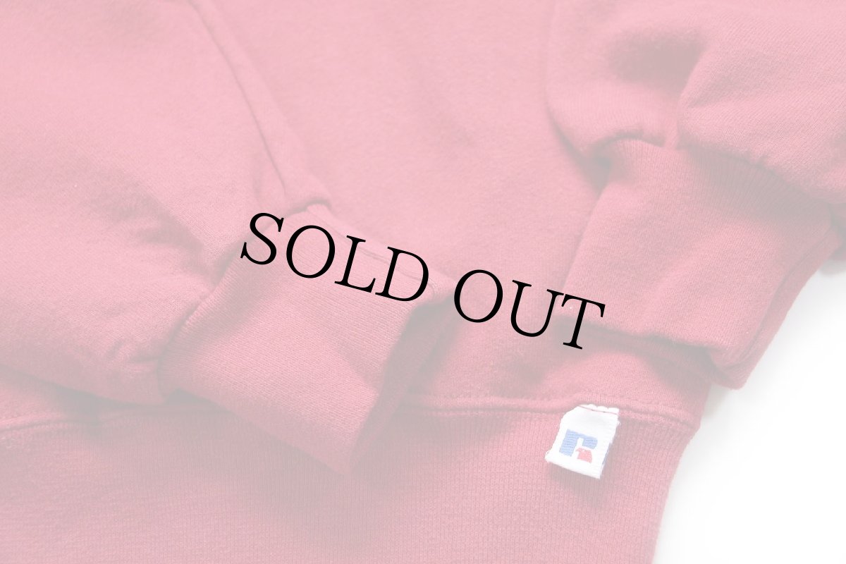 画像6: 90s USA製 RUSSELLラッセル NFL WASHINGTON REDSKINS インディアンヘッド ロゴ刺繍 前V スウェット 濃赤 L (6)