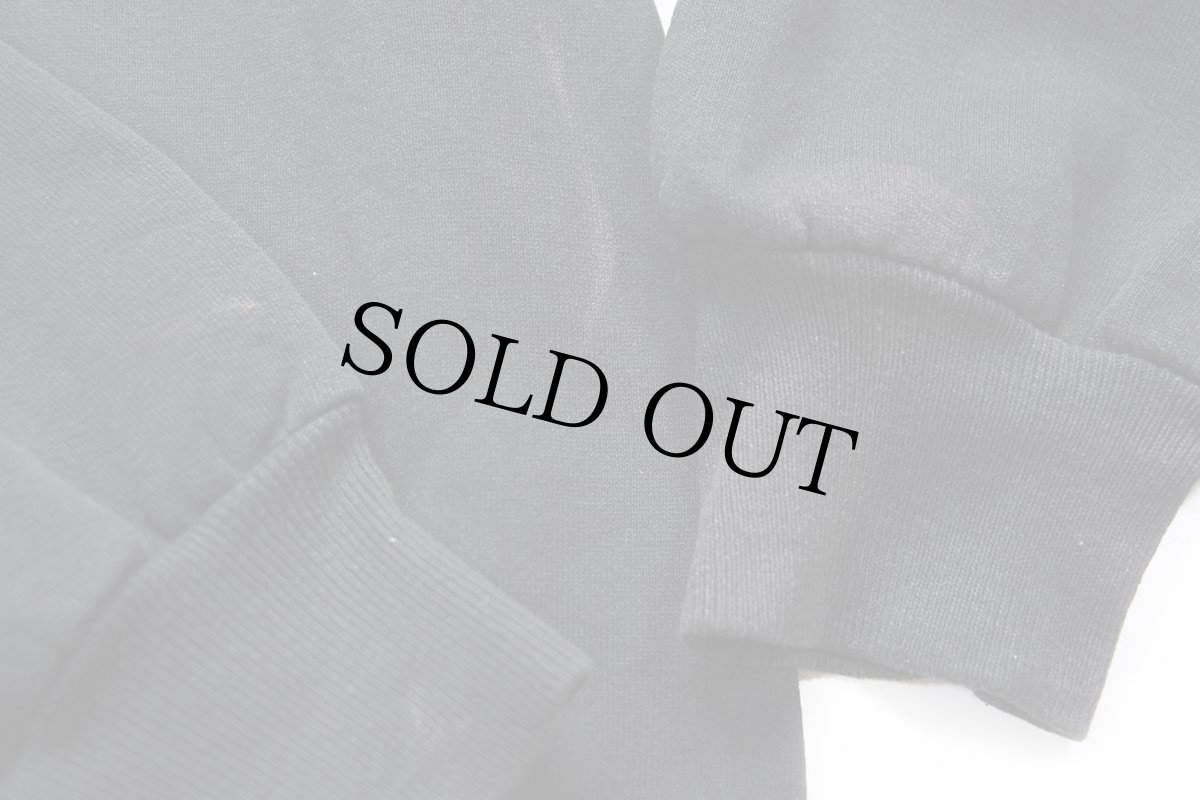 画像6: 90s USA製 RUSSELLラッセル 無地 前V スウェット 黒 XL★ブランク (6)