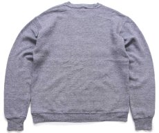 画像2: 80s USA製 RUSSELLラッセル CANADA エンブレム 国旗 ひび割れプリント 前V スウェット 杢グレー M (2)