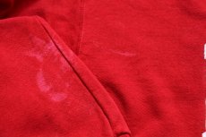 画像6: 90s USA製 RUSSELLラッセル NEBRASKA パッチ付き 前V スウェット 赤 XXL★特大 (6)